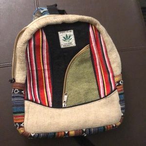 Himalayan hemp handmade backpack